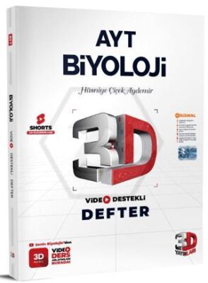 3D Yayınları AYT Biyoloji Video Destekli Defter 3D Yayınları AYT Biyoloji Video Destekli Defter