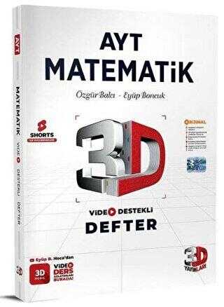 3D Yayınları AYT Matematik Video Destekli Defter 3D Yayınları AYT Matematik Video Destekli Defter