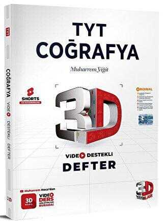 3D Yayınları TYT Coğrafya Video Destekli Defter 3D Yayınları TYT Coğrafya Video Destekli Defter