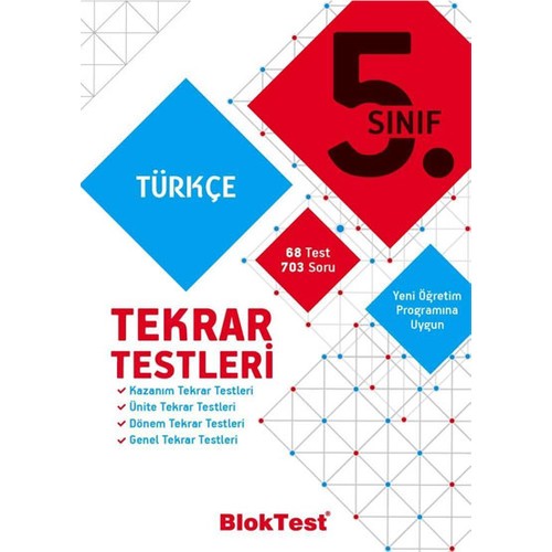 5.sınıf Türkçe Tekrar Testleri