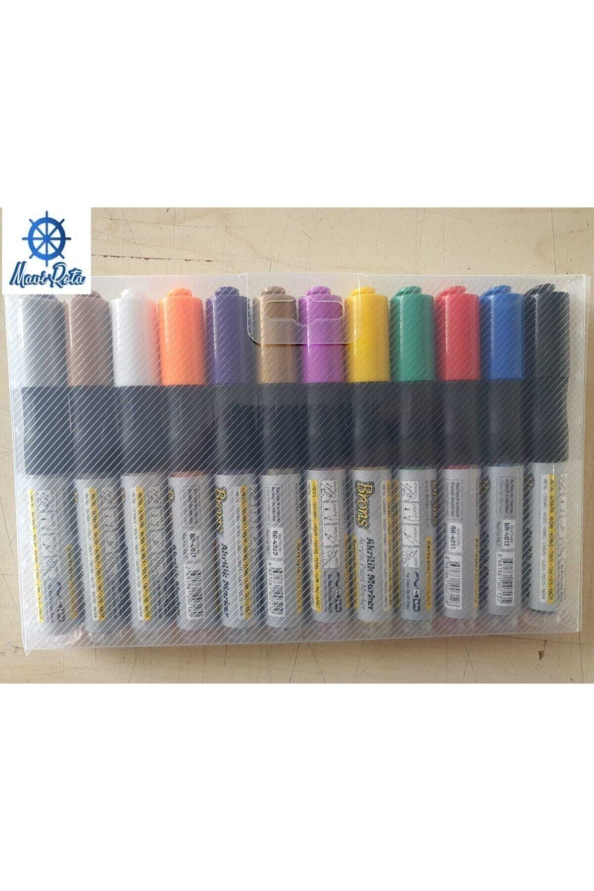 Akrilik Marker 12 Renk 4mm Meta