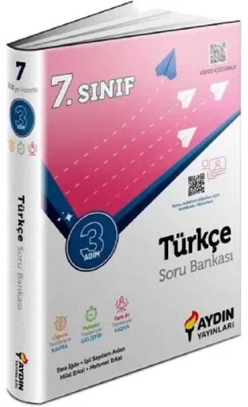 Aydın Yayınları 7. Sınıf Türkçe Üç Adım Soru Bankası Aydın Yayınları 7. Sınıf Türkçe Üç Adım Soru Bankası