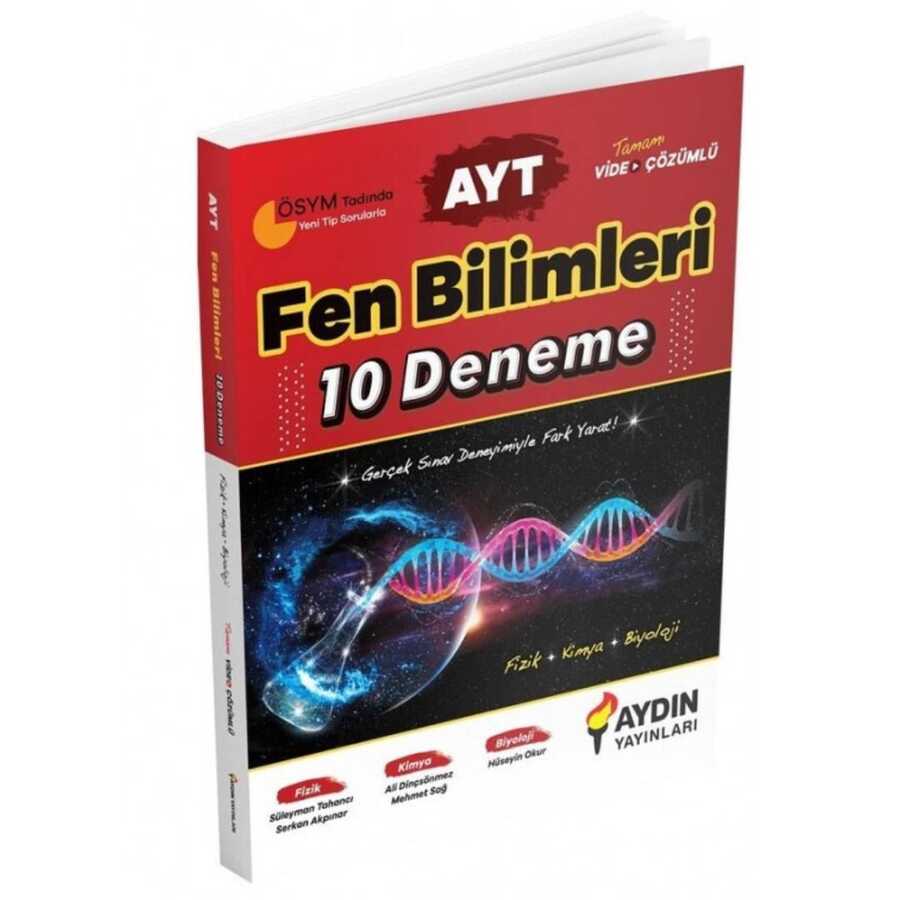 Aydın Yayınları Ayt Fen Bilimleri 10 Deneme