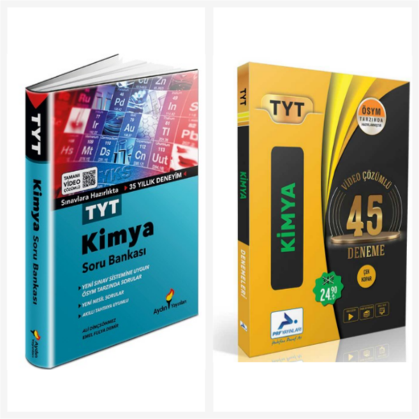 Aydın Yayınları Tyt Kimya Soru Bankası Ve Paraf Yayınları Tyt Kim