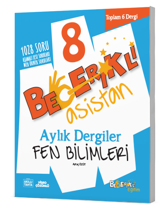 Becerikli Asistan 8. Sınıf Fen Bilimleri Aylık Dergiler Seti