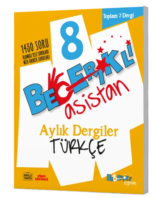 Becerikli Asistan 8. Sınıf Türkçe Aylık Dergiler Seti Becerikli Asistan 8. Sınıf Türkçe Aylık Dergiler Seti
