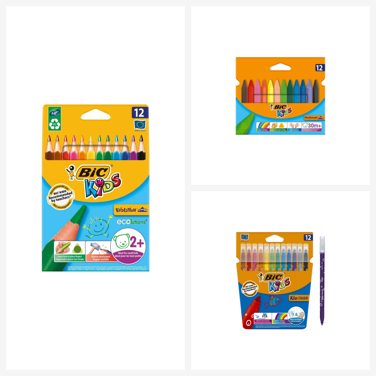Bic 12li Boya Seti ( Kuru Boya + Pastel Boya + Keçeli Kalem) Bic 12li Boya Seti ( Kuru Boya + Pastel Boya + Keçeli Kalem)