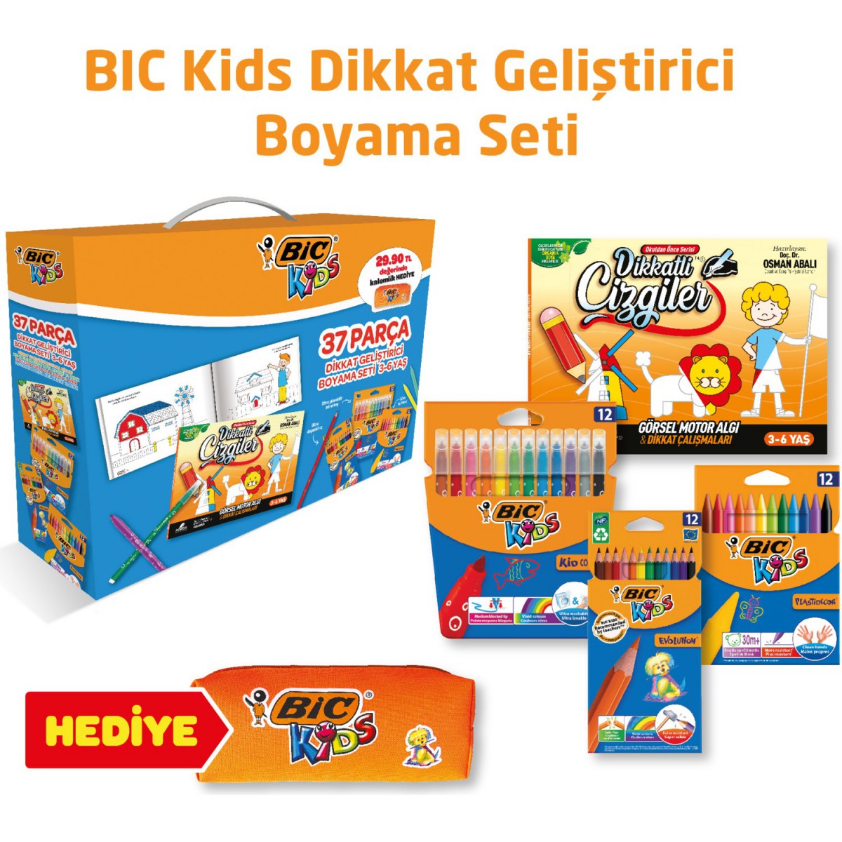 Bic Kids Dikkat Geliştirici Boyama Seti 37 Parça Bic Kids Dikkat Geliştirici Boyama Seti 37 Parça