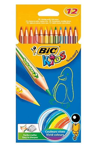 Bic Kids Tropicolor Kuru Boya Kalemi 12 Renk Bic Kids Tropicolor Kuru Boya Kalemi 12 Renk
