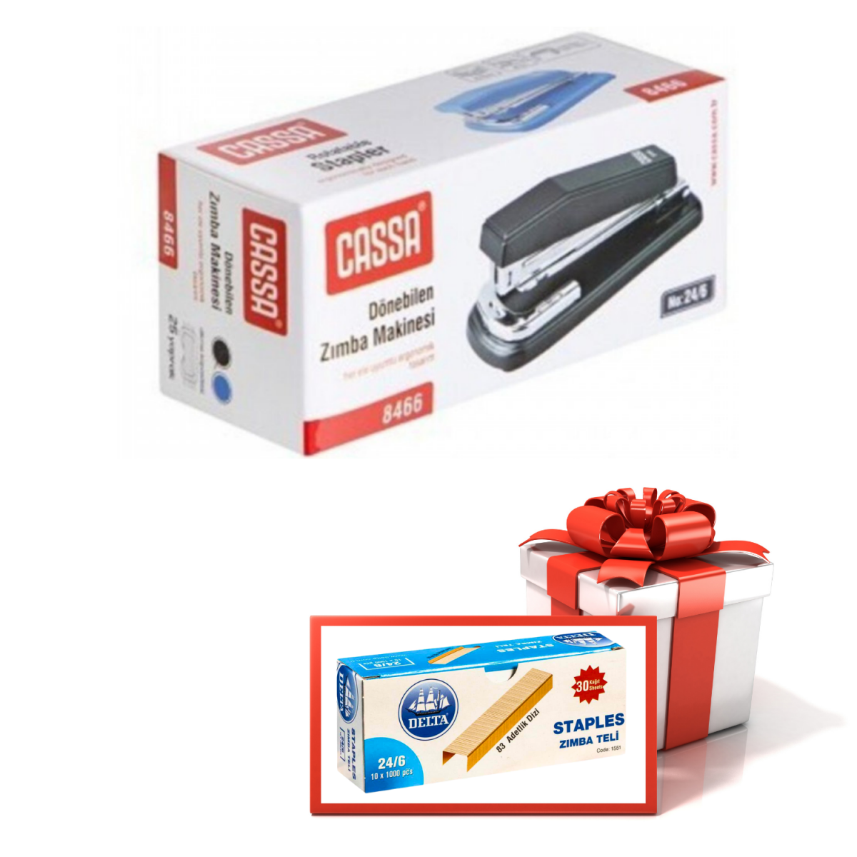 Cassa Dönebilen Zımba 8466 (Zımba Teli Hediyeli) Cassa Dönebilen Zımba 8466 (Zımba Teli Hediyeli)