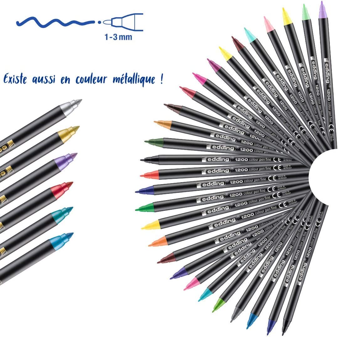Edding 1200 Davetiye Grafik Kalemi Metalik Gümüş Edding 1200 Davetiye Grafik Kalemi Metalik Gümüş