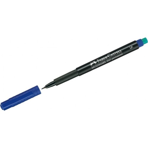 Faber Castell 10'lu S Multimark Permanent Mavi Asetat Kalemi Faber Castell 10'lu S Multimark Permanent Mavi Asetat Kalemi