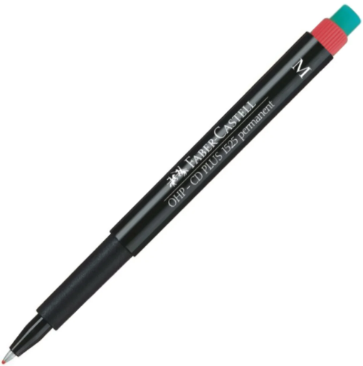 Faber Castell Permanent Asetat Cd Kalemi M Kırmızı 10 Adet