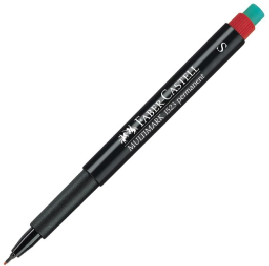 Faber Castell Permanent Asetat Cd Kalemi S Kırmızı 10 Adet