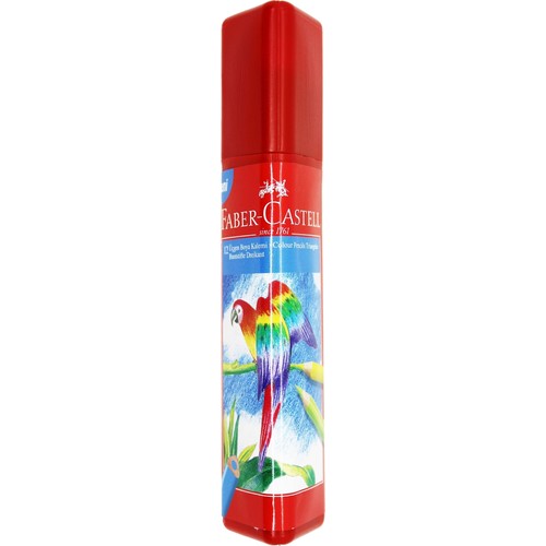 Faber-castell 12'li Tam Boy Üçgen Kuru Boya Kalemi 113313
