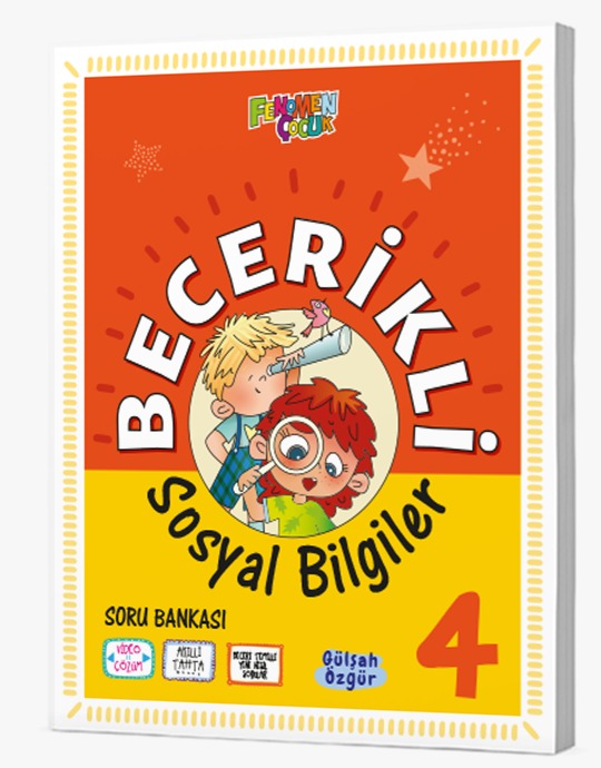 Fenomen 4.Sınıf Becerikli Çocuk Sosyal Bilgiler Soru Bankası