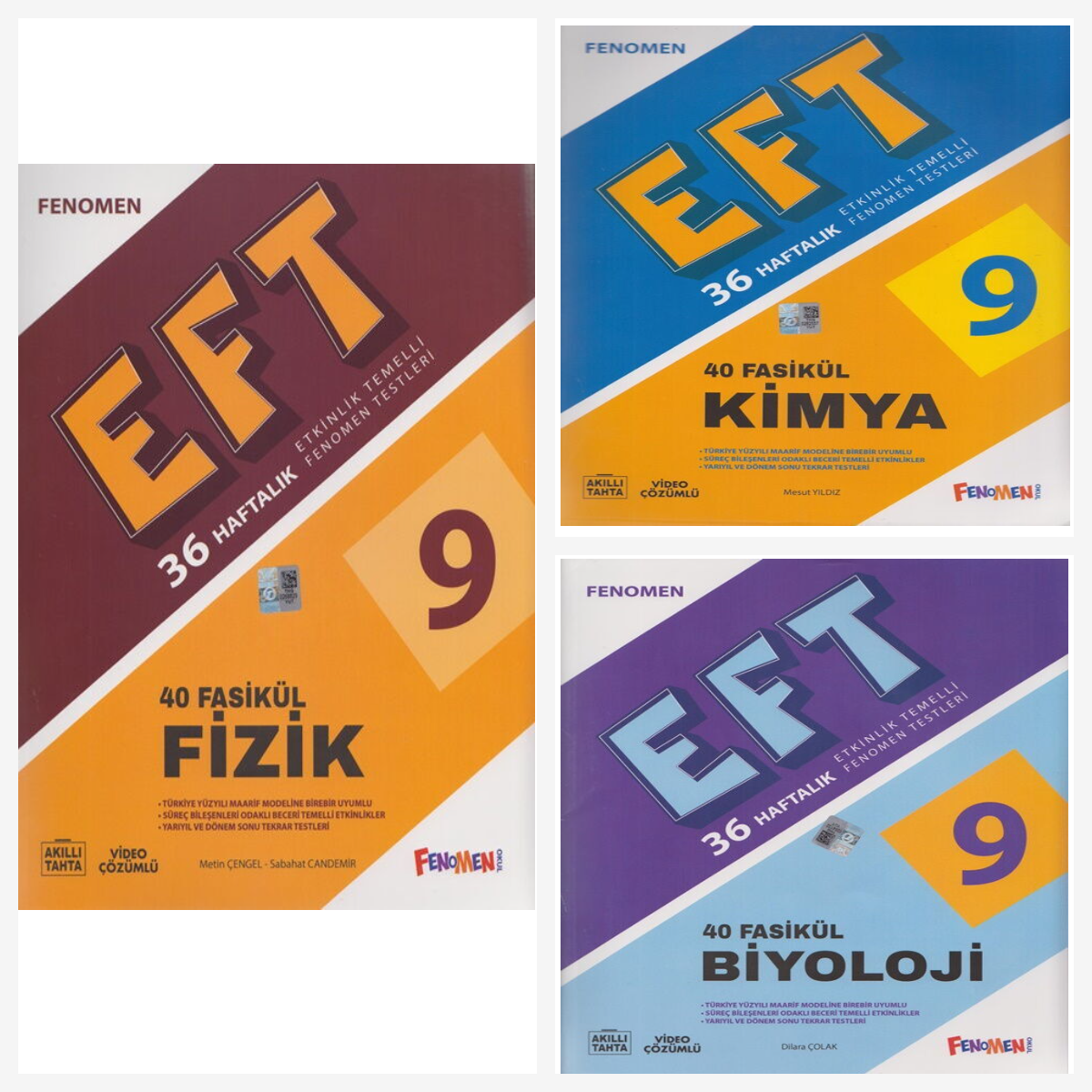 Fenomen 9. Sınıf EFT Fen Bilimleri Set ( Fizik & Kimya & Biyoloji ) Fenomen 9. Sınıf EFT Fen Bilimleri Set ( Fizik & Kimya & Biyoloji )