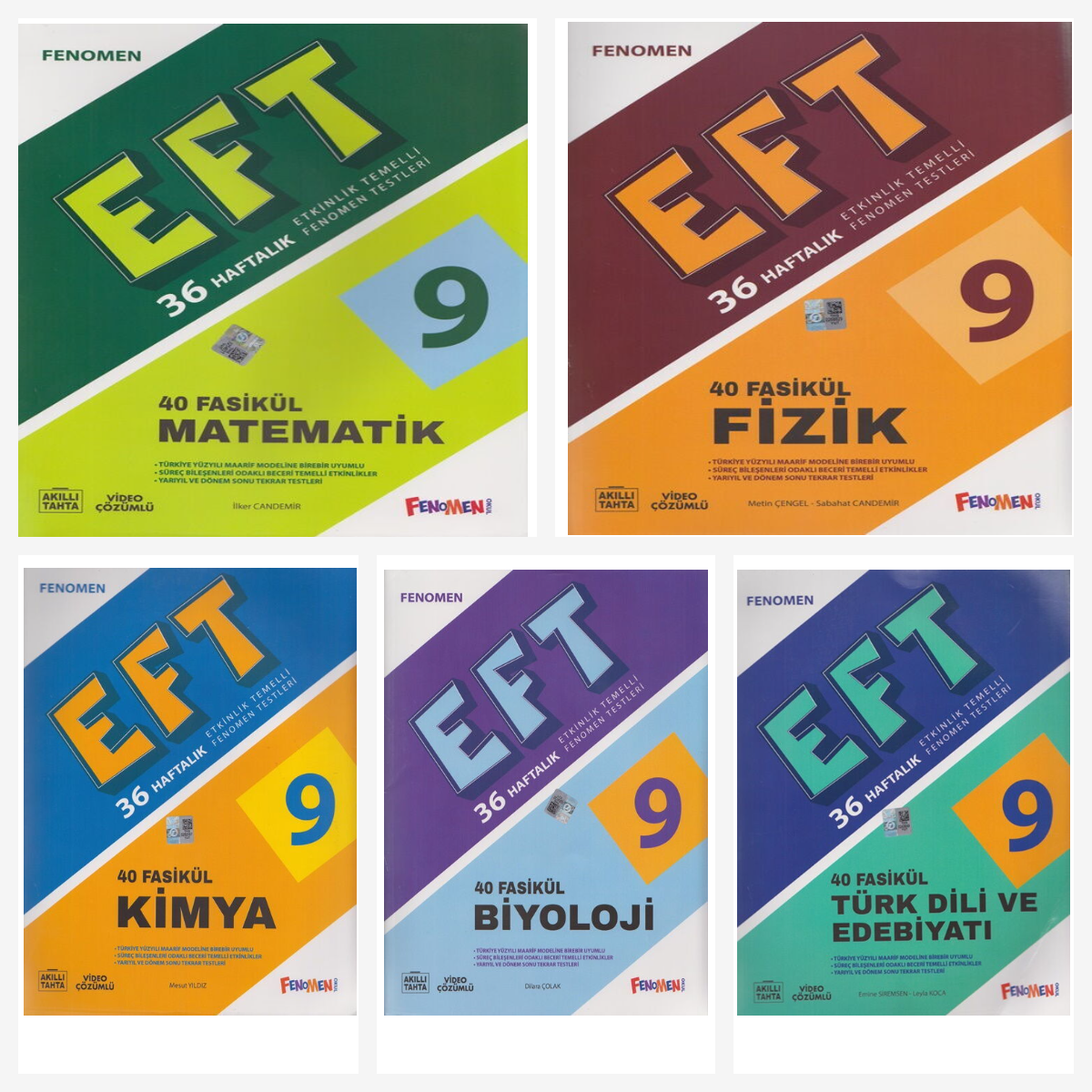 Fenomen 9. Sınıf EFT Set ( Matematik & Fizik & Kimya & Biyoloji & Edebiyat ) Fenomen 9. Sınıf EFT Set ( Matematik & Fizik & Kimya & Biyoloji & Edebiyat )