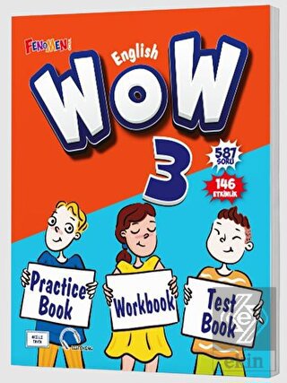 Fenomen Okul 3. Sınıf Wow English Practice Book + Workbook + Test Book