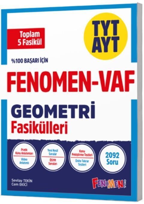 Fenomen Tyt-Ayt Vaf Geometri Fasikül Seti (1-2-3-4-5. Fasikül)