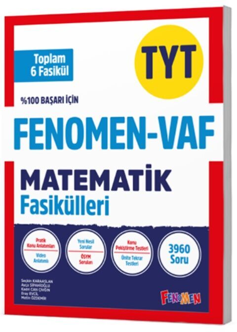 Fenomen Tyt Vaf Matematik Fasikül Seti (1-2-3-4-5-6. Fasikül) Fenomen Tyt Vaf Matematik Fasikül Seti (1-2-3-4-5-6. Fasikül)
