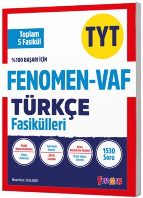 Fenomen Tyt Vaf Türkçe Fasikül Seti (1-2-3-4-5. Fasikül) Fenomen Tyt Vaf Türkçe Fasikül Seti (1-2-3-4-5. Fasikül)
