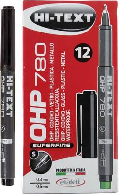 Hi -text Asetat Kalemi S Siyah 780 Mm 12 Li Set Hi -text Asetat Kalemi S Siyah 780 Mm 12 Li Set