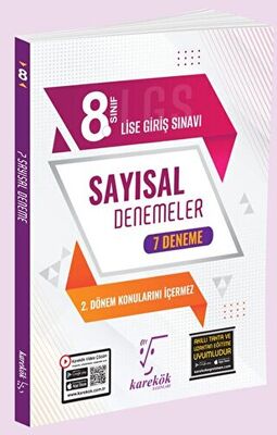 Karekök Yayınları 8. Sınıf Lgs Sayısal 7 Li Deneme Karekök Yayınları 8. Sınıf Lgs Sayısal 7 Li Deneme