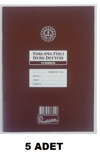 Kocaoluk 10 Derslik Yoklama Fişli Sınıf Defteri (5 Adet) Kocaoluk 10 Derslik Yoklama Fişli Sınıf Defteri (5 Adet)