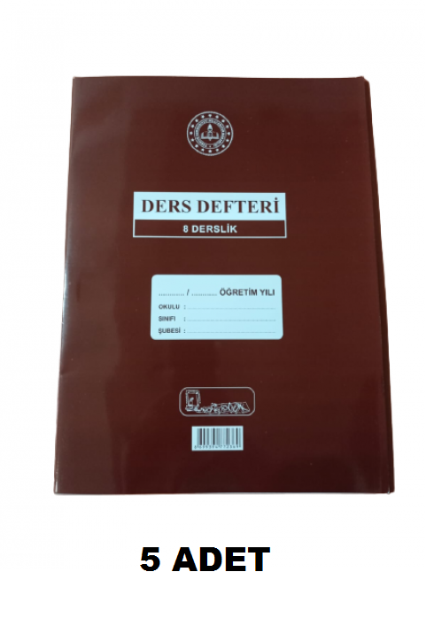 Kocaoluk 8 Derslik Yoklama Fişsiz Sınıf Defteri (5 Adet) Kocaoluk 8 Derslik Yoklama Fişsiz Sınıf Defteri (5 Adet)