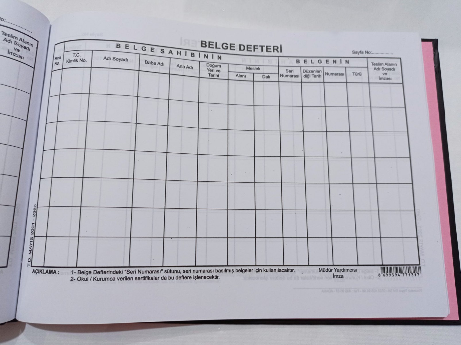 Kocaoluk Belge Kayıt Defteri Kocaoluk Belge Kayıt Defteri