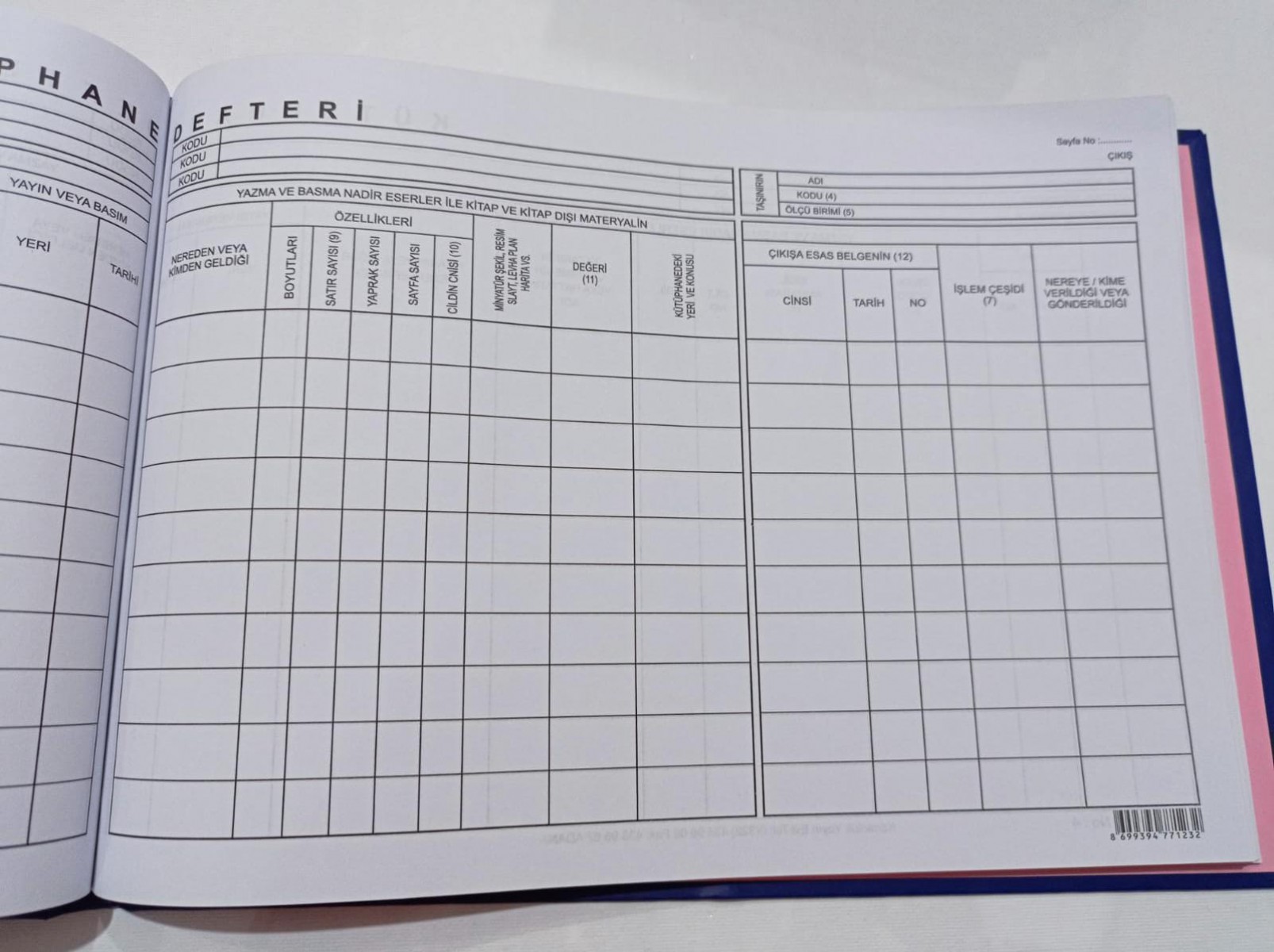 Kocaoluk Kütüphane Kayıt Defteri Kocaoluk Kütüphane Kayıt Defteri