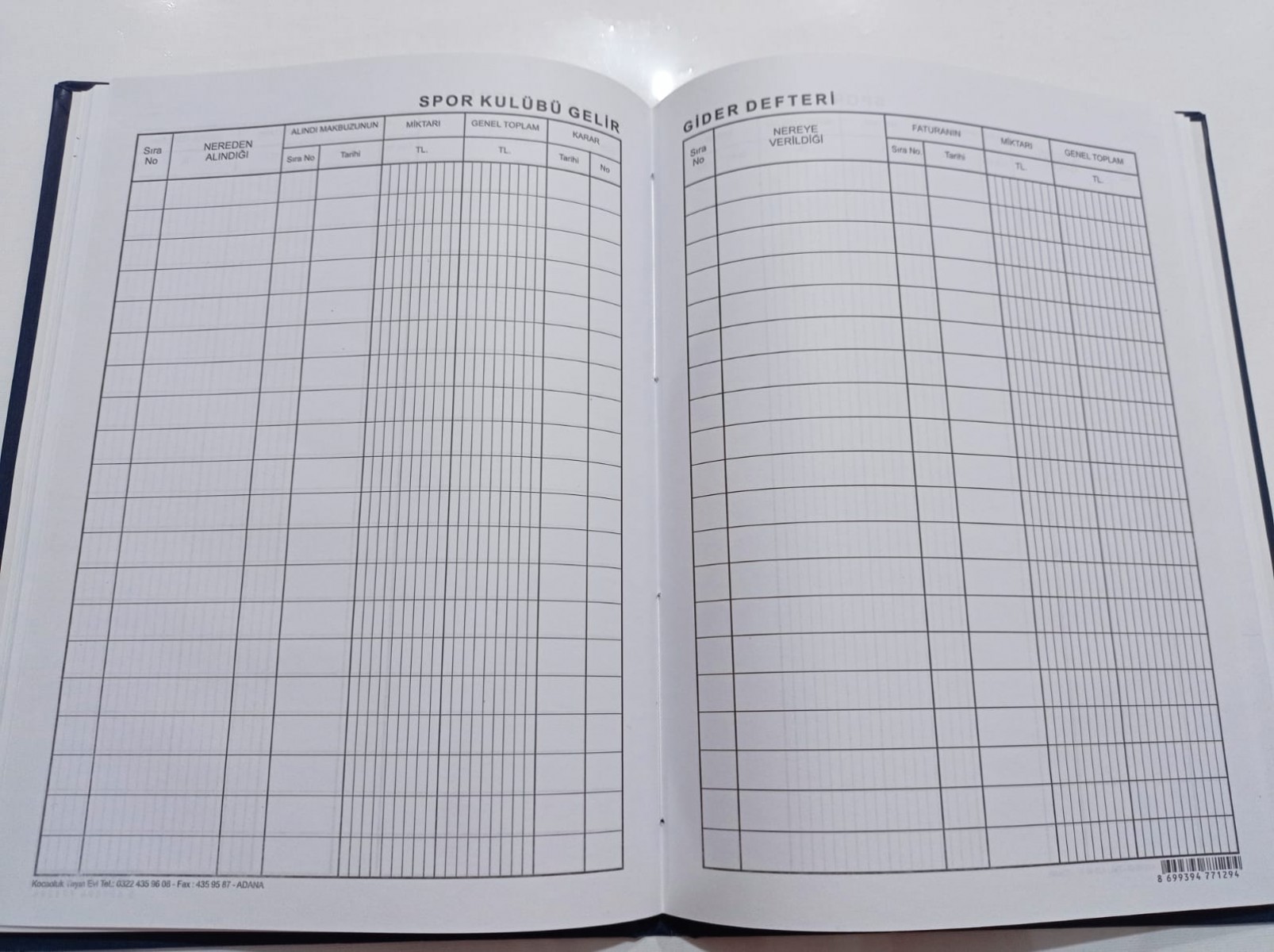 Kocaoluk Spor Kulübü Gelir-gider Defteri Kocaoluk Spor Kulübü Gelir-gider Defteri