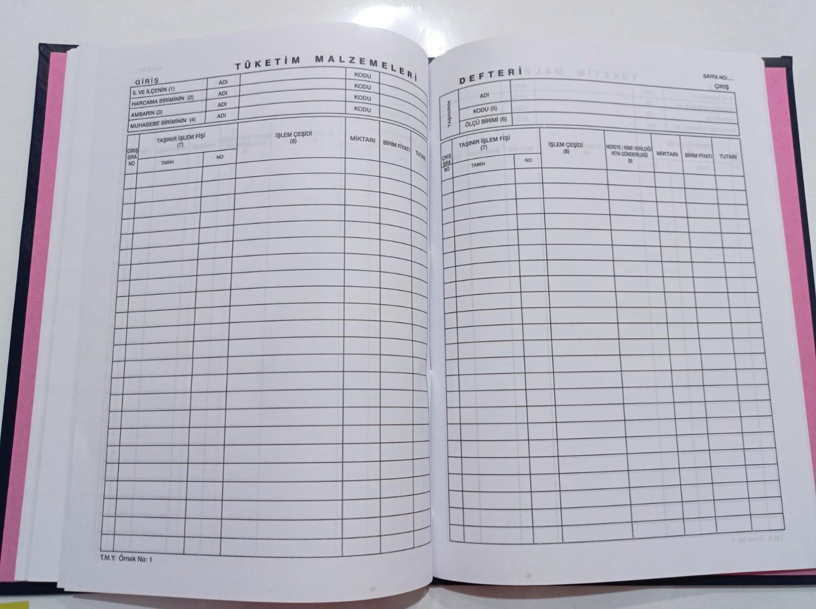 Kocaoluk Tüketim Malzemeleri Defteri Kocaoluk Tüketim Malzemeleri Defteri