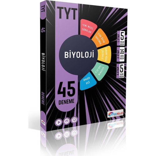 Köşebilgi Yayınları Tyt Biyoloji 45 Deneme