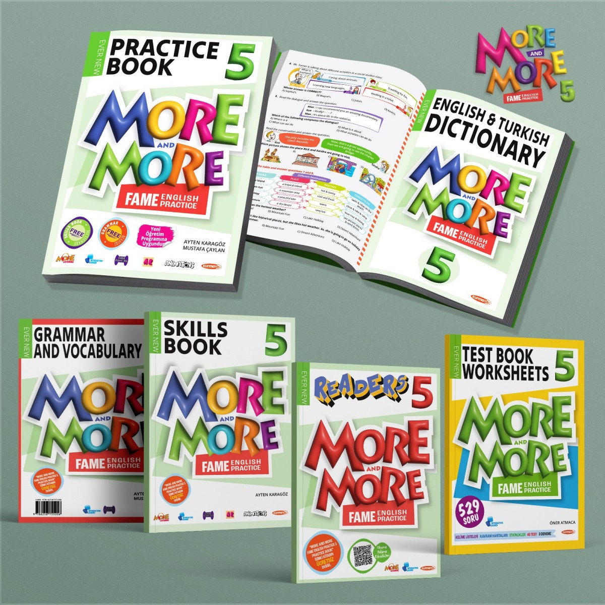 Kurmay 5.Sınıf More&More Pratıce Book Seti + Test Book Worksheets Kurmay 5.Sınıf More&More Pratıce Book Seti + Test Book Worksheets