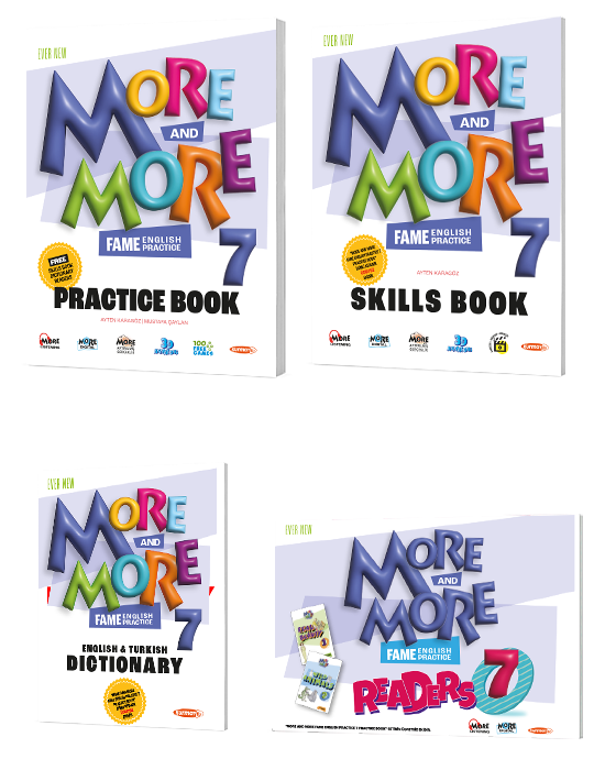 Kurmay 7.Sınıf More&More Pratice Book & Skılls Book & Dıctıonary & Readers (4 LÜ SET) Kurmay 7.Sınıf More&More Pratice Book & Skılls Book & Dıctıonary & Readers (4 LÜ SET)