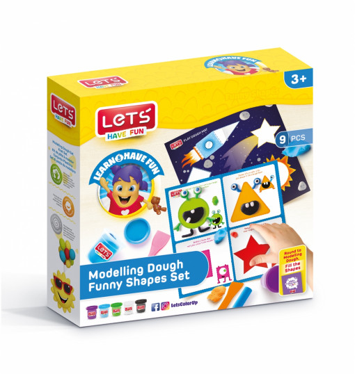 Let's Eğlenceli Şekiller Oyun Hamuru Seti 9 Parça Let's Eğlenceli Şekiller Oyun Hamuru Seti 9 Parça