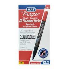 Mas Asetat Kalem Çift Uçlu S-m Kırmızı 12 Li Set Mas Asetat Kalem Çift Uçlu S-m Kırmızı 12 Li Set