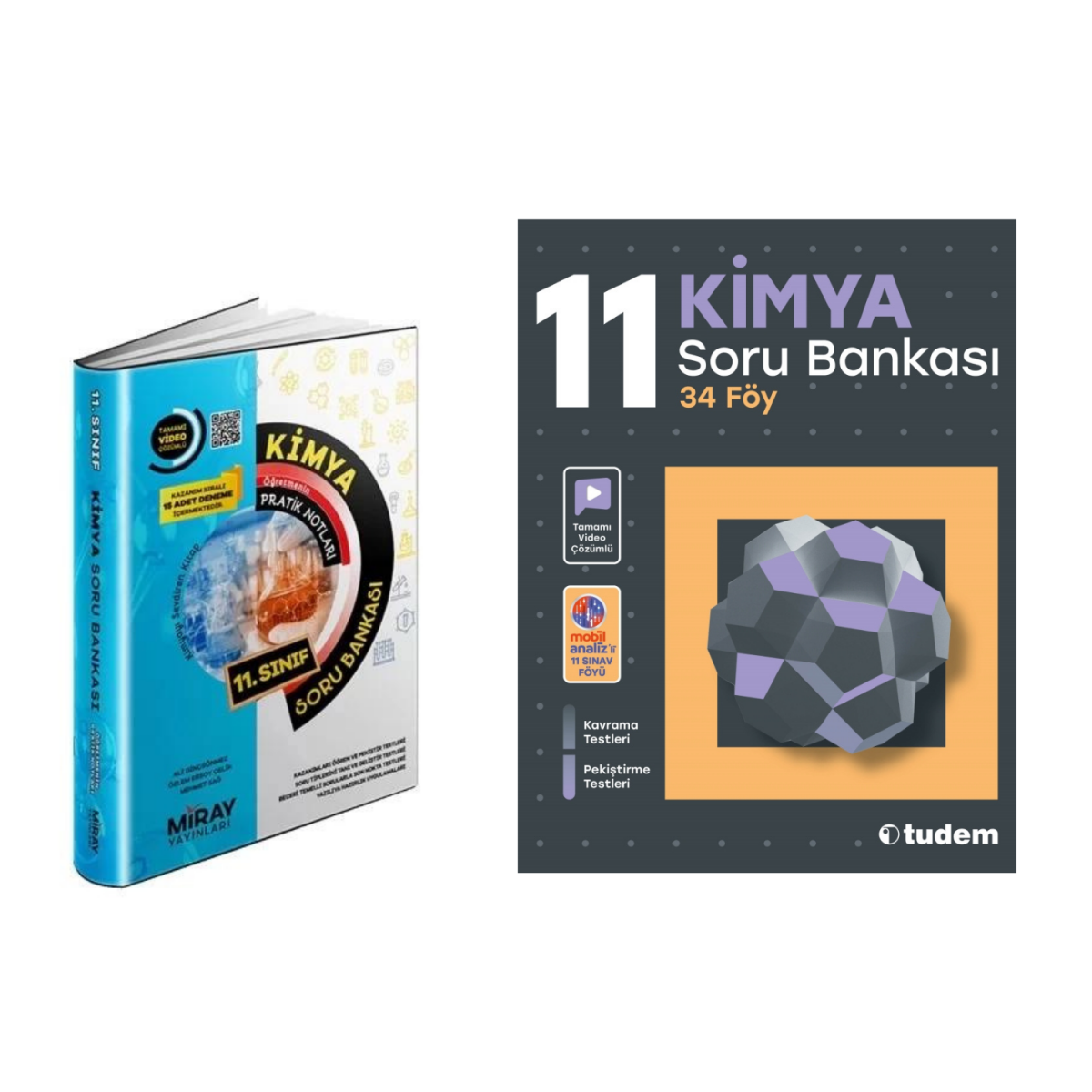 Miray Yayınları 11.sınıf Kimya   & Tudem  11.sınıf Kimya  Soru Bankası