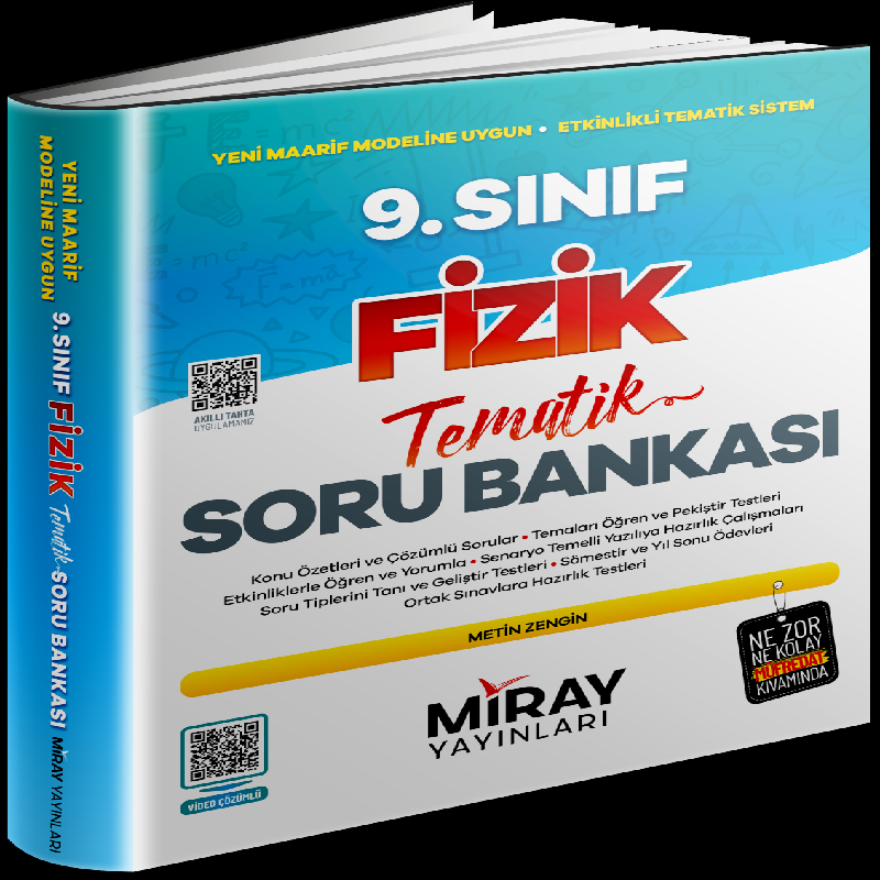 Miray Yayınları  9. Sınıf Fizik Tematik Konu Özetli Soru Bankası