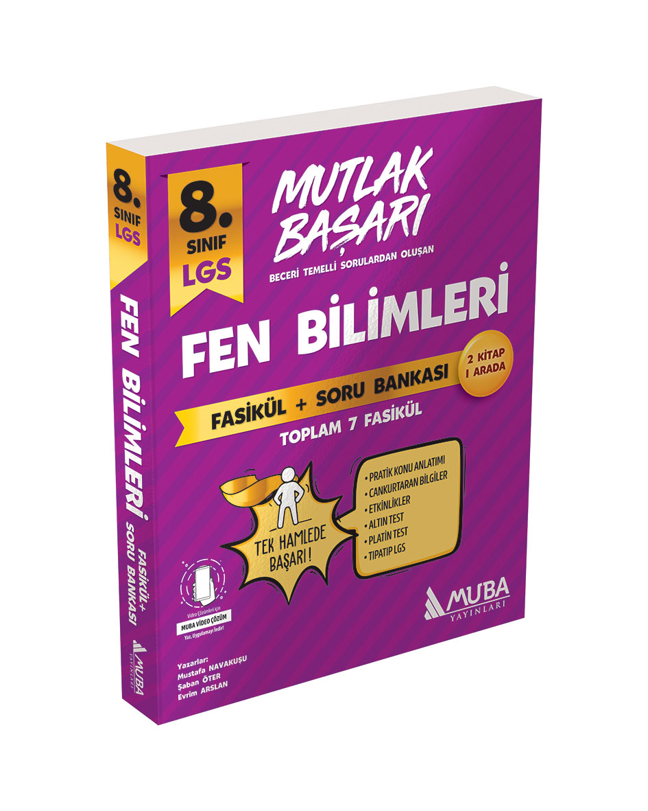 Muba Mutlak Başarı 8.Sınıf Fen Bilimleri Fasikül + Soru Bankası Muba Mutlak Başarı 8.Sınıf Fen Bilimleri Fasikül + Soru Bankası