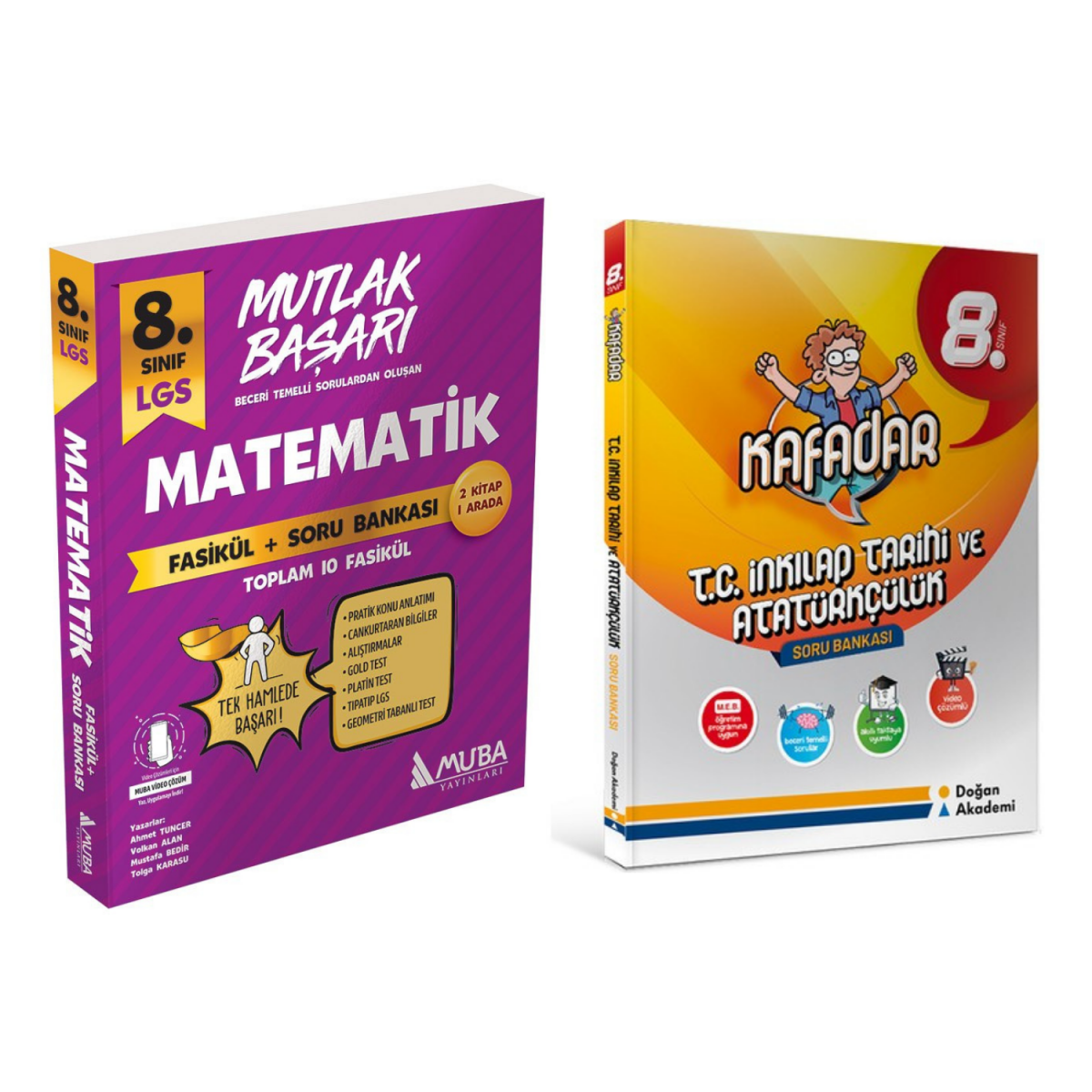 Muba Yayınları 8.sınıf Mutlak Başarı Matematik Fasikül & Doğan Akademi Lgs Kafadar T.c. İnkılap Tarihi Ve Atatürkçülük Soru Bankası