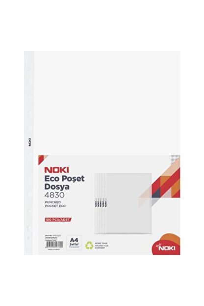 Noki A4 Eco Poşet Dosya 100’lü Noki A4 Eco Poşet Dosya 100’lü