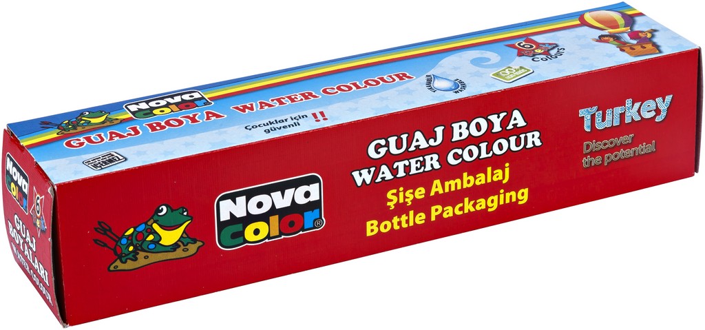 Nova Color 6'lı Şişe Guaj Boya Nova Color 6'lı Şişe Guaj Boya