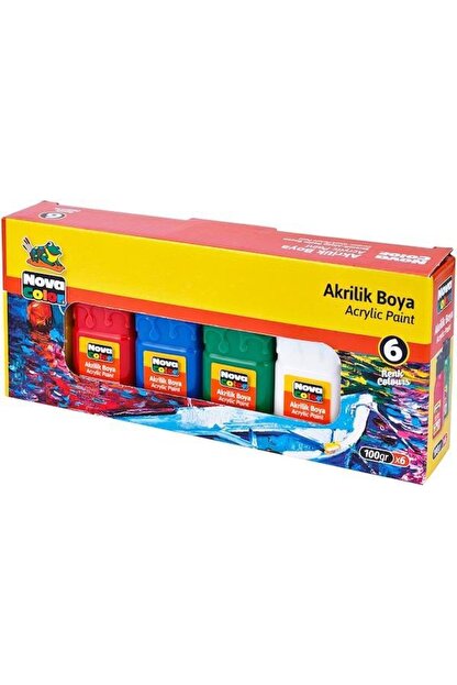 Nova Color Akrilik Boya 100 Gr 6 Lı Nova Color Akrilik Boya 100 Gr 6 Lı