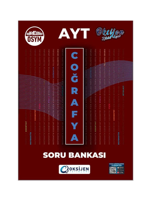 Oksijen Ayt Coğrafya Soru Bankası Oksijen Ayt Coğrafya Soru Bankası