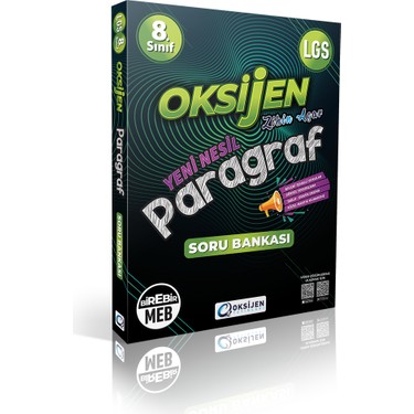 Oksijen Yayınları 8.sınıf Yeni Nesil Paragraf Soru Bankası