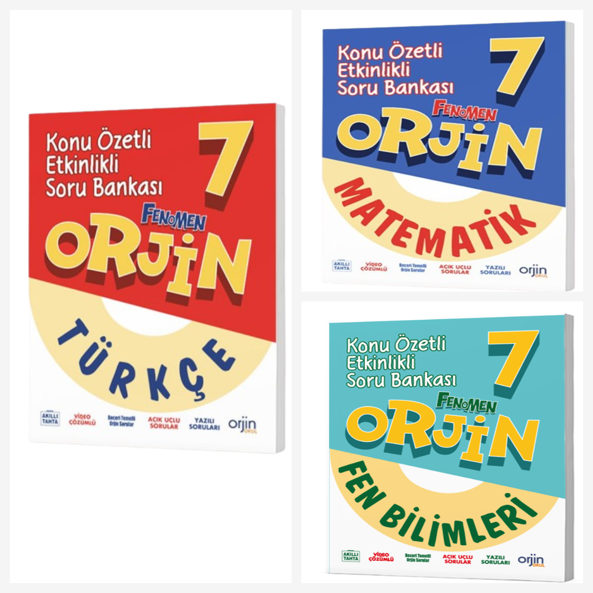 Orjin 7. Sınıf Türkçe & Matematik & Fen Soru Bankası Orjin 7. Sınıf Türkçe & Matematik & Fen Soru Bankası