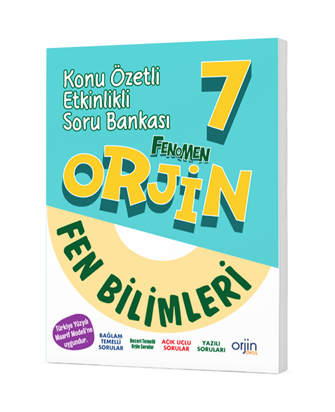 Orjin 7.Sınıf Fen Bilimleri Konu Özetli Soru Bankası